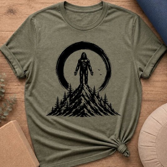 Sasquatch Mountain Pose Yoga T-Shirt