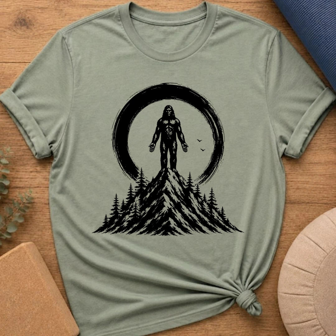 Sasquatch Mountain Pose Yoga T-Shirt