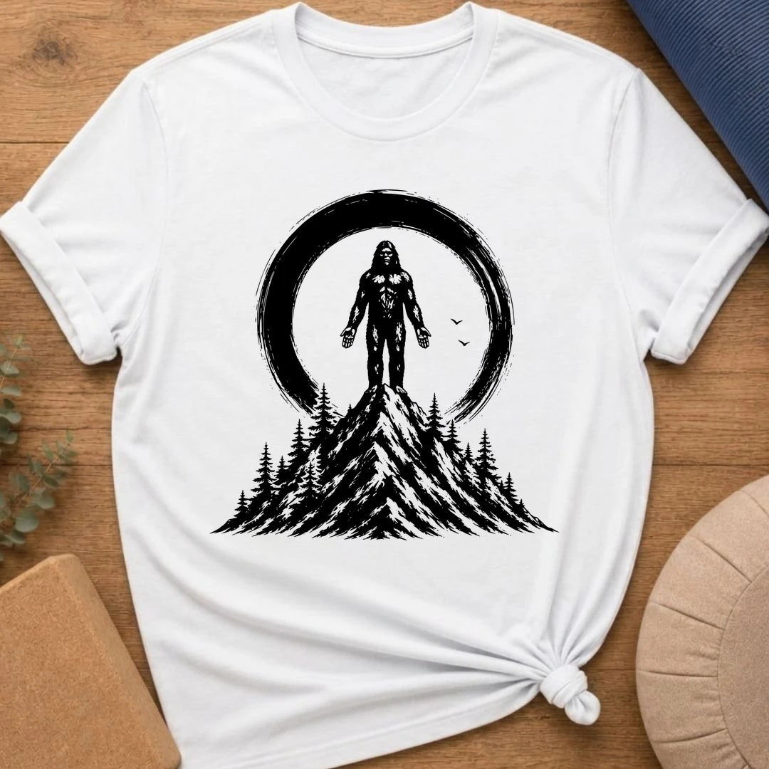 Sasquatch Mountain Pose Yoga T-Shirt