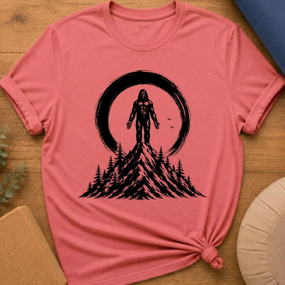 Sasquatch Mountain Pose Yoga T-Shirt