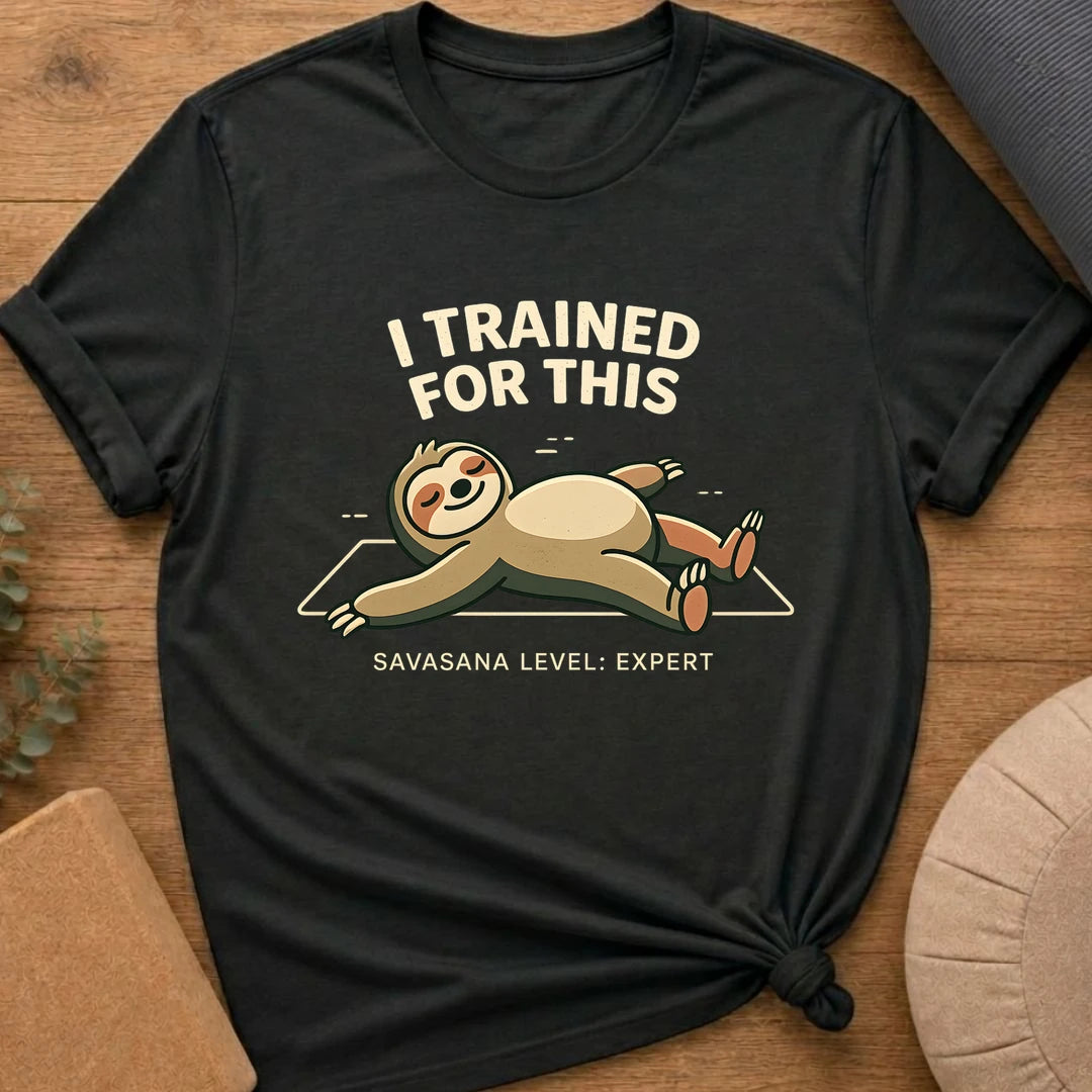 Savasana Expert Yoga Sloth T-Shirt