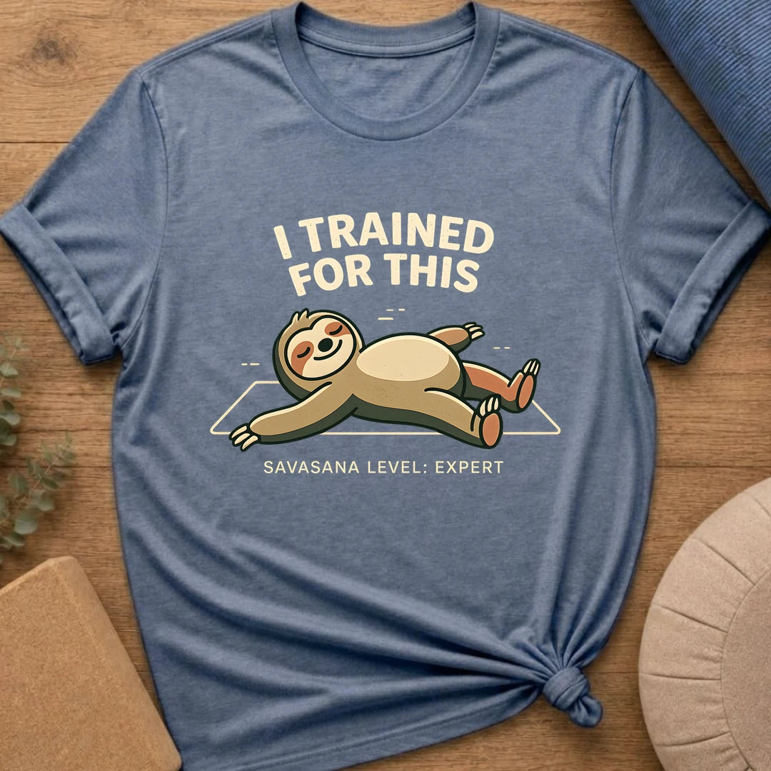 Savasana Expert Yoga Sloth T-Shirt