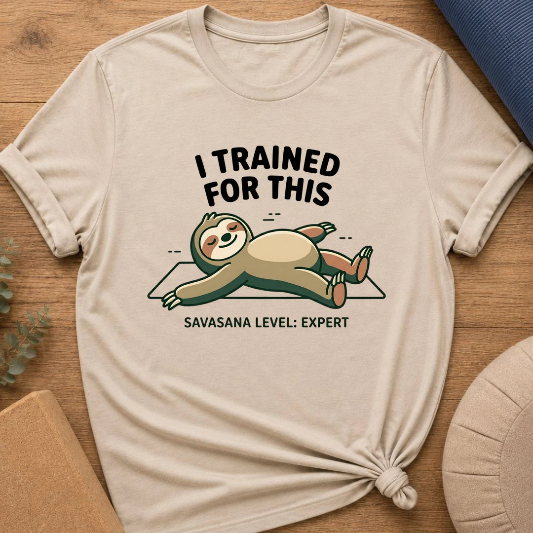 Savasana Expert Yoga Sloth T-Shirt