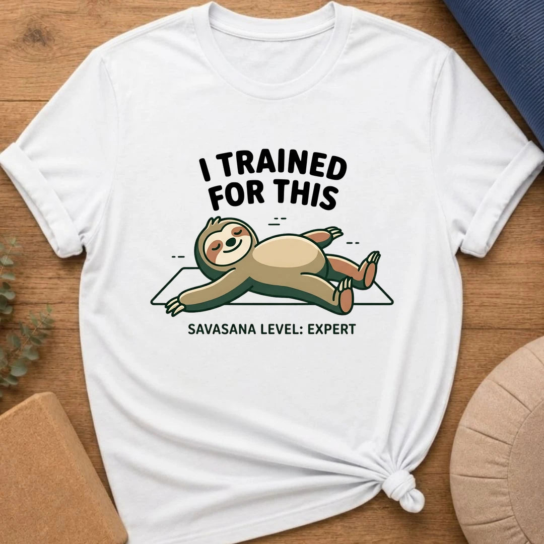 Savasana Expert Yoga Sloth T-Shirt