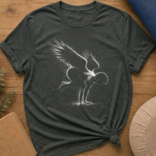 Vintage Crow Pose Angel T-Shirt