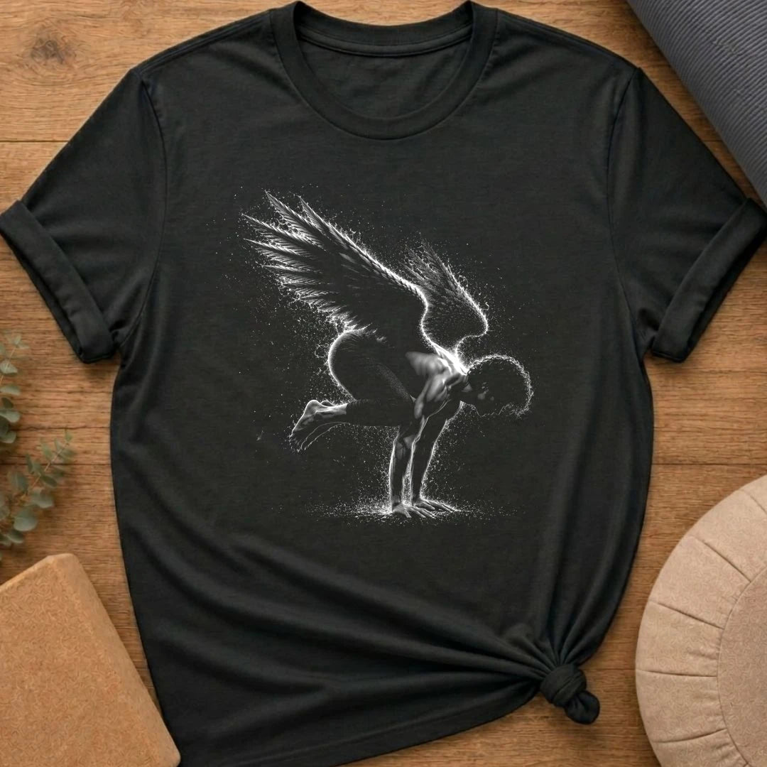 Vintage Crow Pose Angel T-Shirt