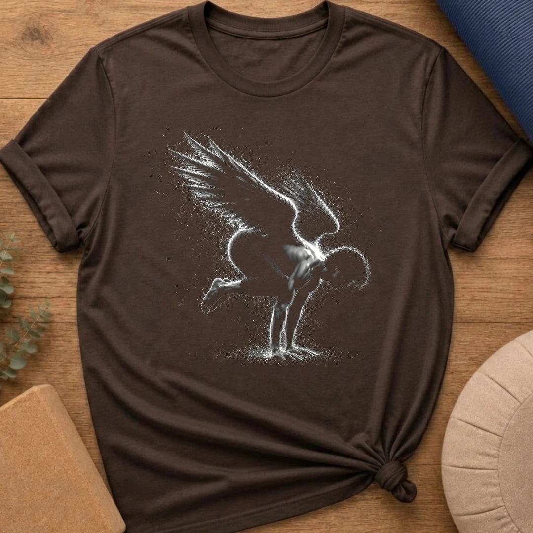 Vintage Crow Pose Angel T-Shirt
