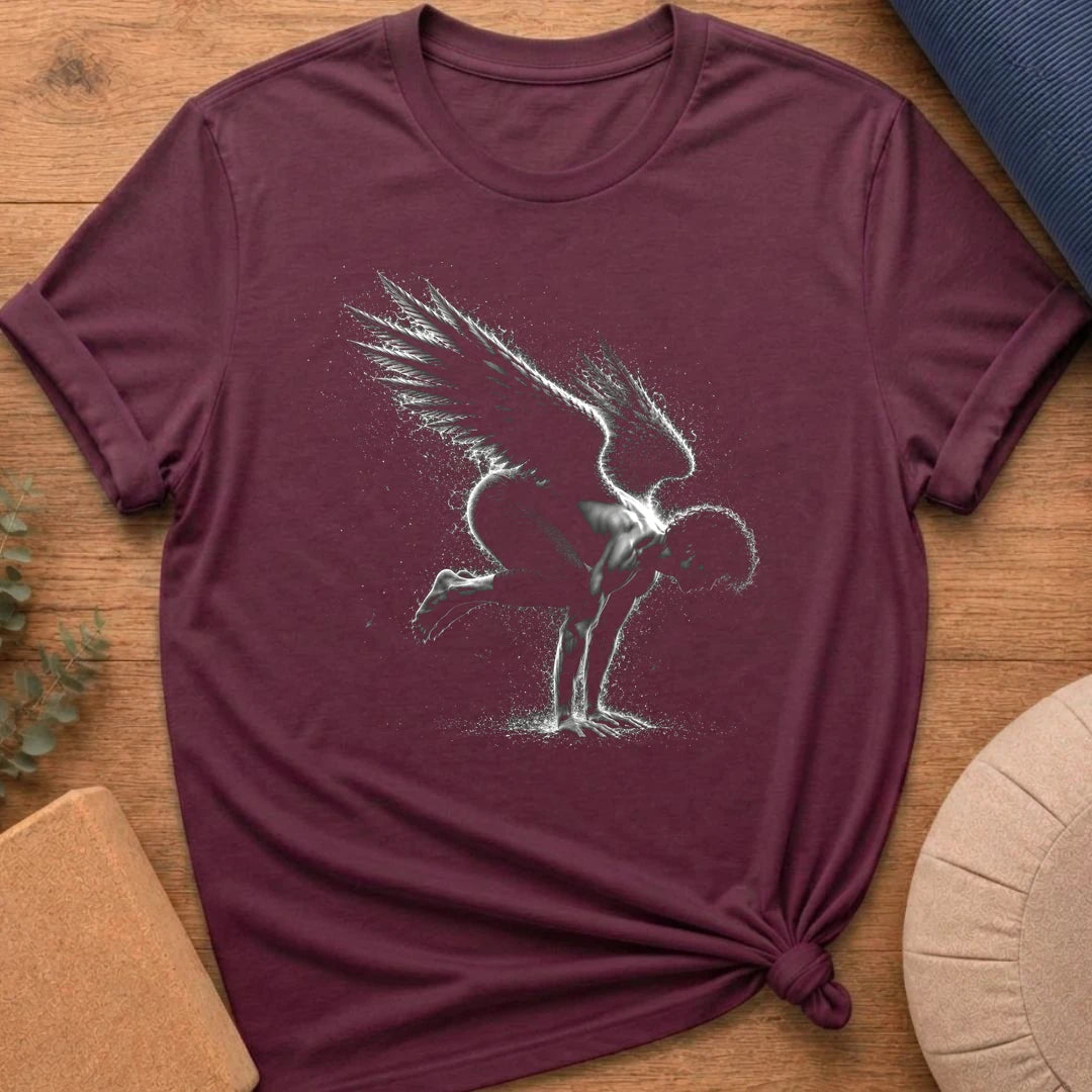 Vintage Crow Pose Angel T-Shirt