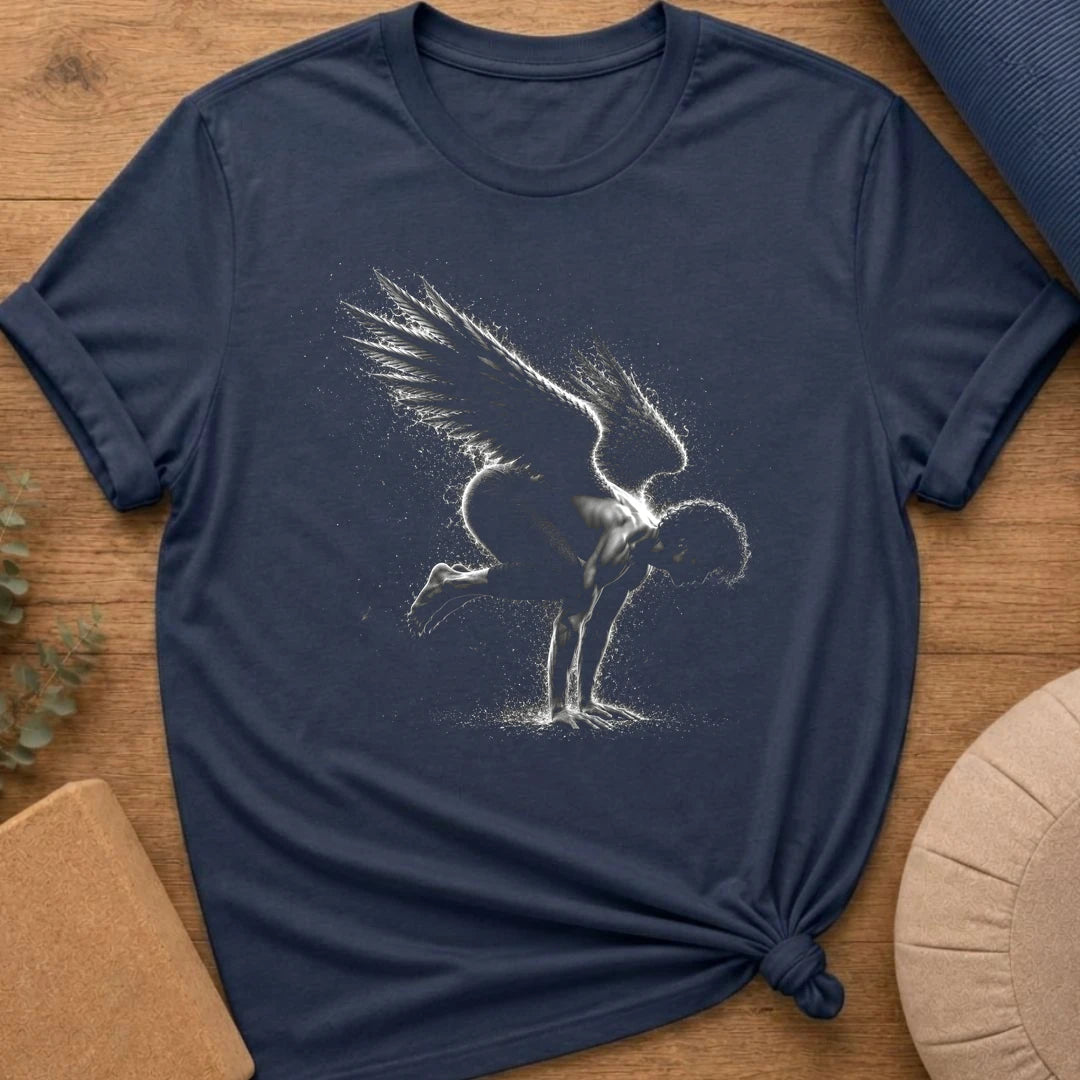 Vintage Crow Pose Angel T-Shirt