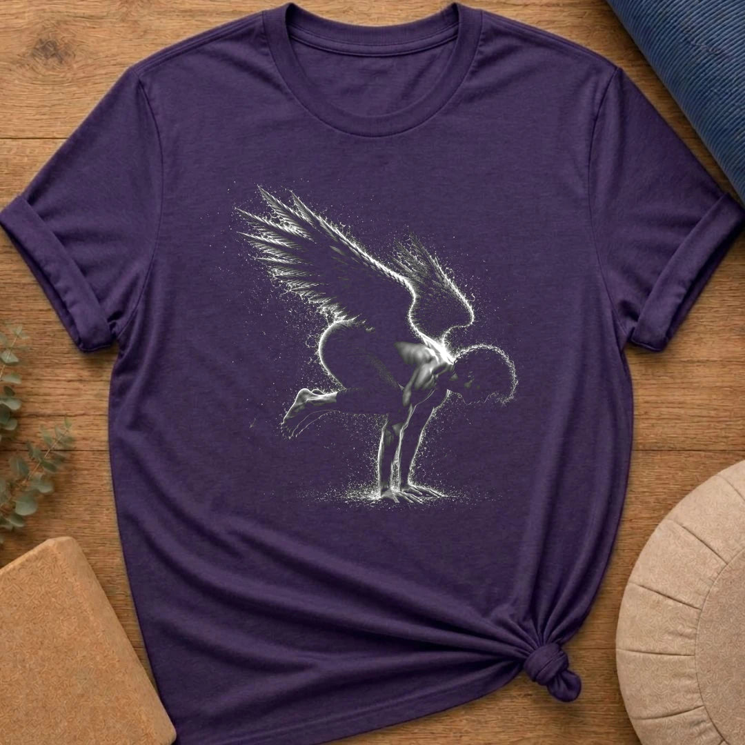 Vintage Crow Pose Angel T-Shirt