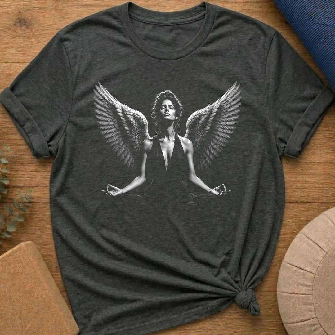 Vintage Lotus Pose Female Angel T-Shirt
