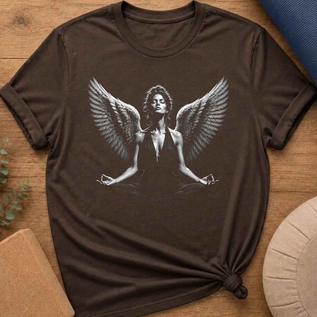 Vintage Lotus Pose Female Angel T-Shirt