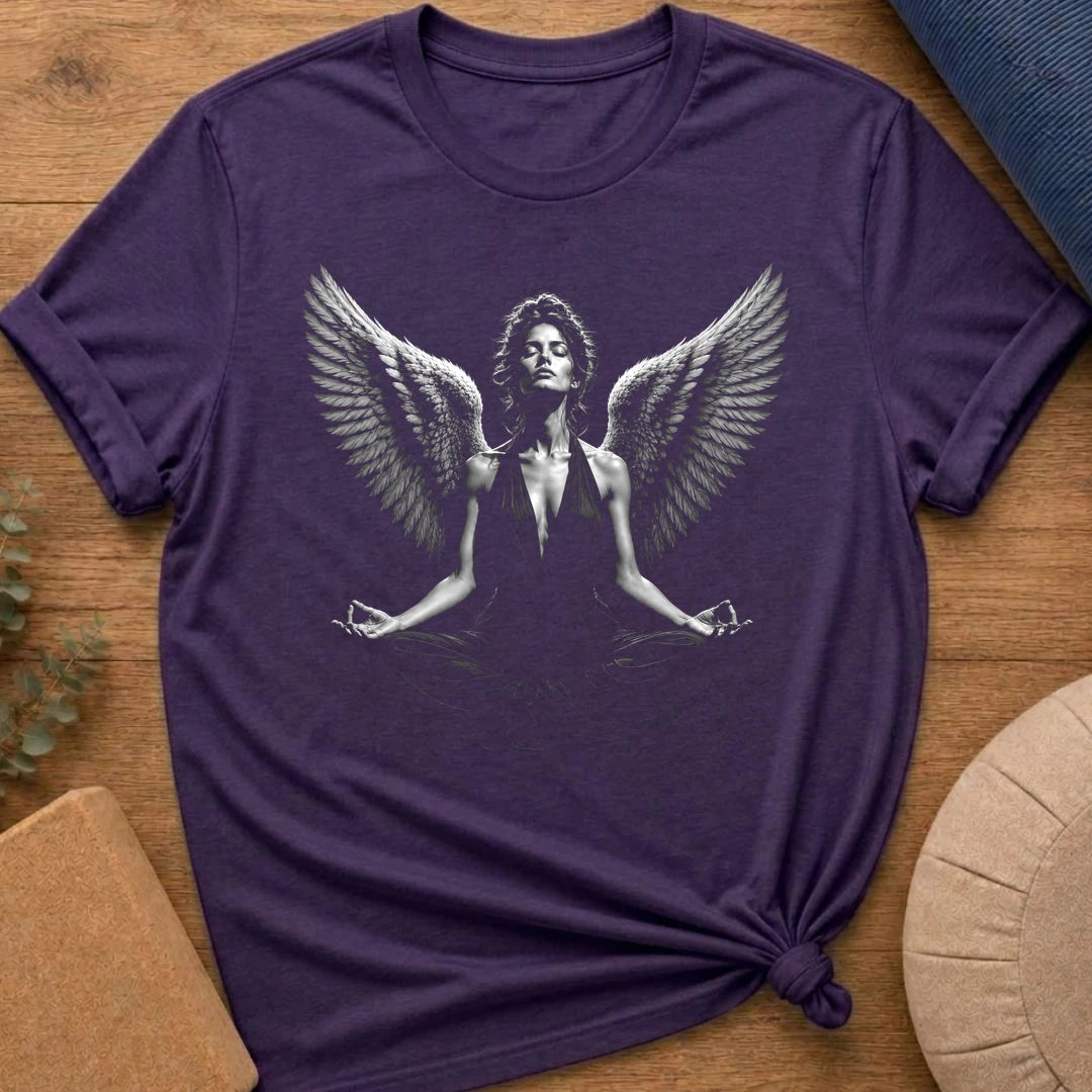 Vintage Lotus Pose Female Angel T-Shirt